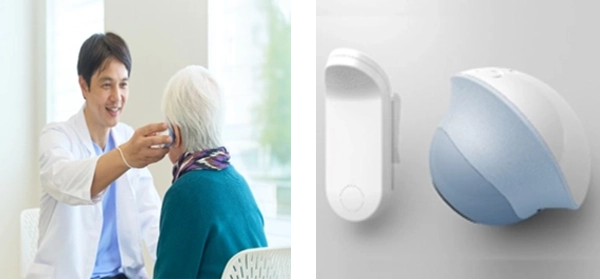 骨伝導式補聴器（a.tell）